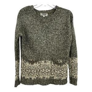 Urban Outfitters Ecote Heather Green Pullover Knit Sweater Front Pockets Women S